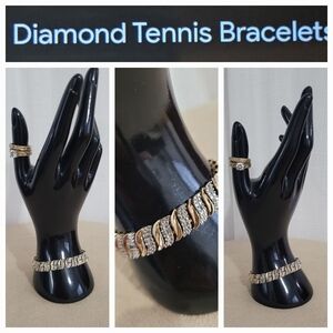 DIAMOND  Tennis Bracelet / VINTAGE